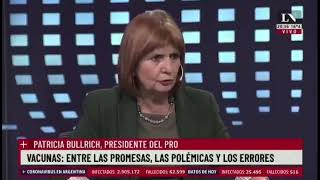 Argentina - líder Opositora Patricia Bullrich Sugiere Regalar las Islas Malvinas a Pfizer
