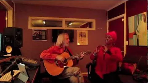 C.C. White (Soul Kirtan) and Steve Postell singing...