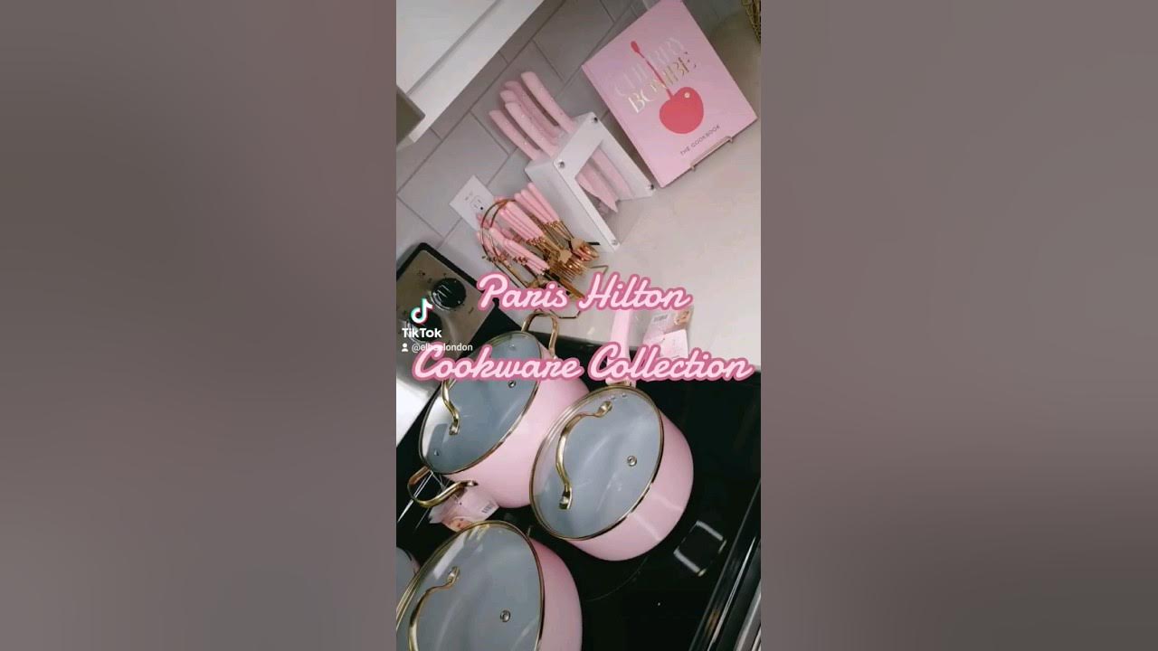 Paris Hilton Iconic Nonstick Pots and Pans Set, Multi-layer