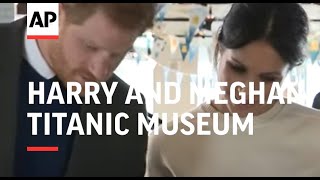 Prince Harry and Meghan Markle pay trip to Titanic museum