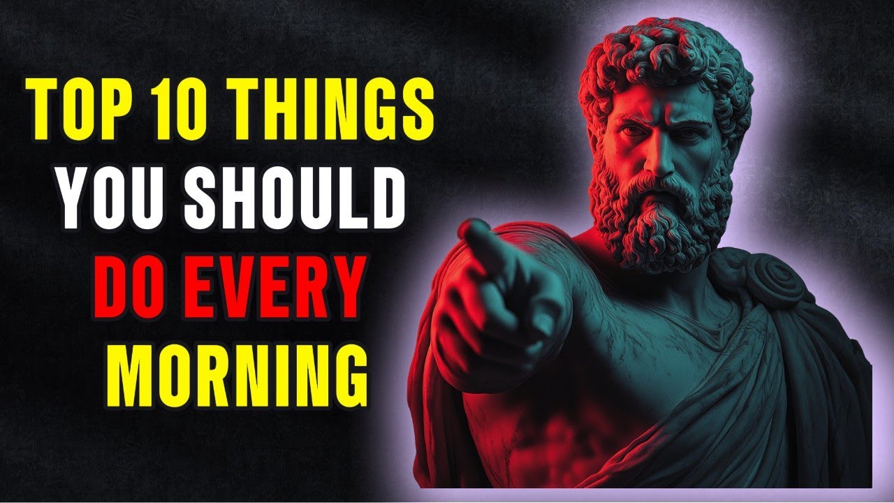 Top 10 MUST - DO MORNING HABITS That Will Change Your Life! (Stoic ...