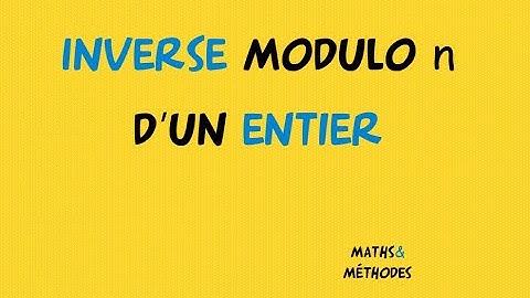 Inverse modulo n