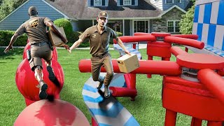 Front Yard Delivery Driver Maze 1.0- Ninja Warrior Course