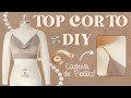 Top Corto DIY Super Fácil ✂️ (en minutos!)⏱Tirantes de Perlas ✨ Crop Top #cosiendounpoquito Tutorial