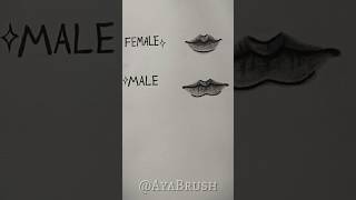 How to draw Male & Female lips tutorial ✏️ #tutorials #howtodraw #sketch #lips #fyppppp #fypシ