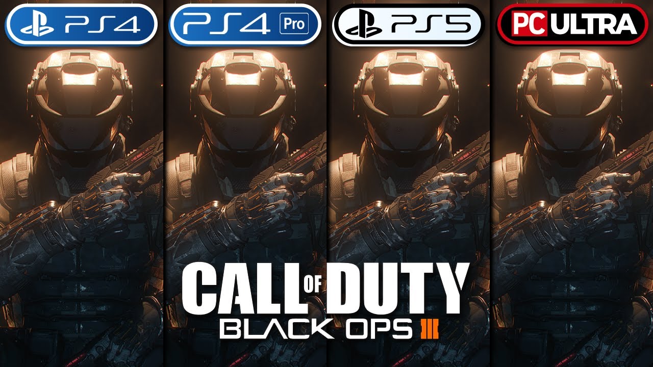 Call of Duty Ops 3 | PS4 - PS4 Pro - PS5 - PC Ultra | Graphics Comparison 4K - YouTube