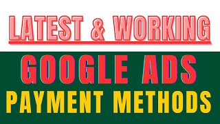 UPDATED Google Ads Payment Methods In Nigeria