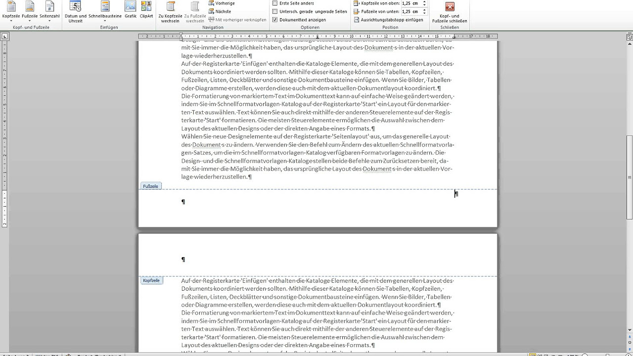  Update Word 2010: Seitenzahlen mit römischen und arabischen Ziffern - Wissenschaftliches Arbeiten Tutorial