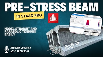 Pre-Stress Beam Modelling | Staad Pro Connect Edition | 2024