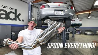 Honda S2000 Gets FULL Spoon Exhaust - Header & N1 Install | Building a COMPLETE Spoon S2000 Ep.1