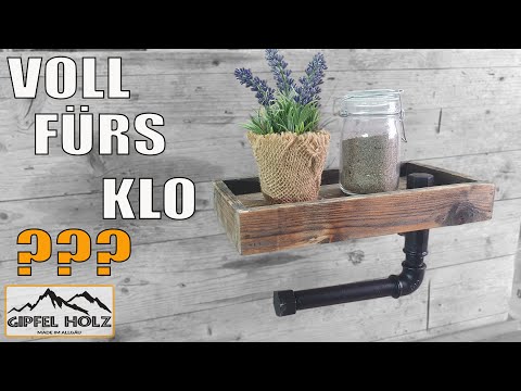 Video: Klorollenhalter aus Holz - Gunook