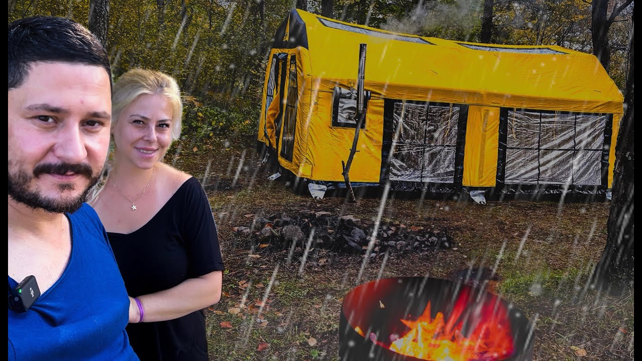 SİSLİ ORMANDA YAĞMURLA MÜCADELE ETTİĞİMİZ KAMPIMIZ