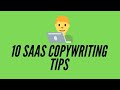 10 SaaS Copywriting Tips For More Effective Copy