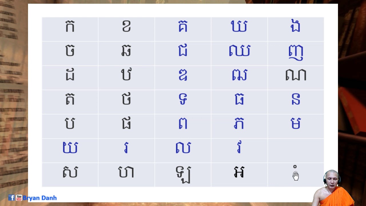 Học Chữ Khmer Bài 49 - YouTube