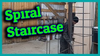 Building a Custom Spiral Staircase with Rebar