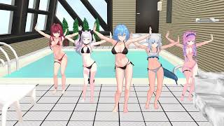 [Hololive MMD] Phao 2 Phut Hon (Ft. Gura Aqua Shion Marine Lamy)