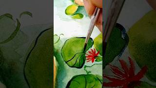 simple water colour art🎨|#watercolor #clam art#art #youtubeshorts #shorts#zen