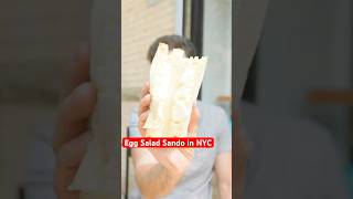 Japanese Egg Salad Sando in NYC! (watch full video for more food) #shorts #eggsalad #sandwich