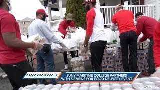 SUNY Maritime College Partners with Siemens for Food Delivery Event