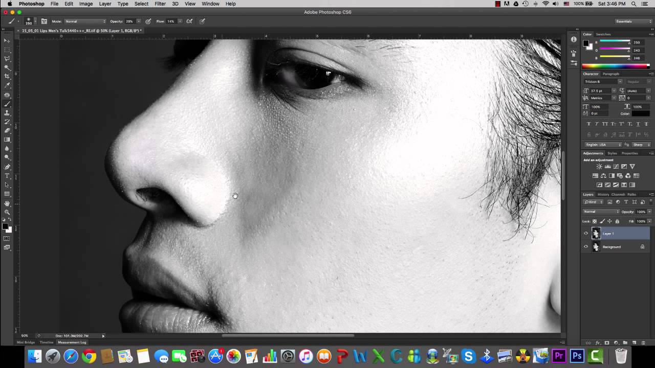 สอนลบสิวหรือรอยแผลบนหน้า โดย Photoshop CS6