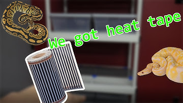 Building a snake rack (P2) Installing Heat tape !