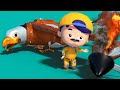 AnimaCars - AVION AGUILA se estrelló en la playa - caricaturas para niños con camiones & animales