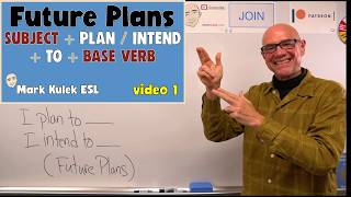 Future Plans - plan to / intend to | English Lesson - Mark Kulek ESL