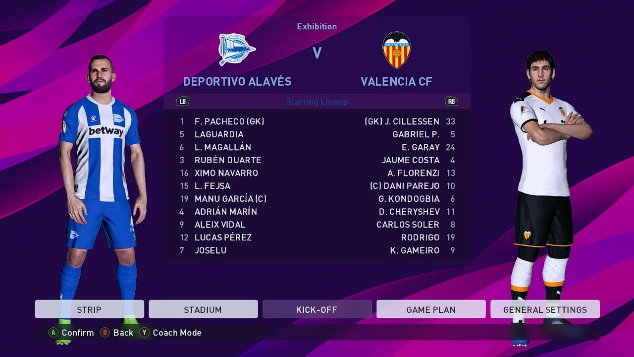 Deportivo Alaves vs Valencia CF | La Liga Santander | eFootball PES 2020 Gameplay