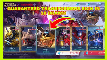 GUARANTEED GRIMLOCK SKIN! MLBB X TRANSFORMERS EVENT PHASE 1!