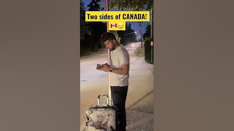 BOTH FACES OF CANADA!🇨🇦  #shorts #india #canada #internationalstudents #youtube