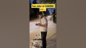 Thumbnail of BOTH FACES OF CANADA!🇨🇦  #shorts #india #canada #internationalstudents #youtube