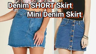 Mini Skirt Denim Skirt Women Short Skirt Girls Fashion