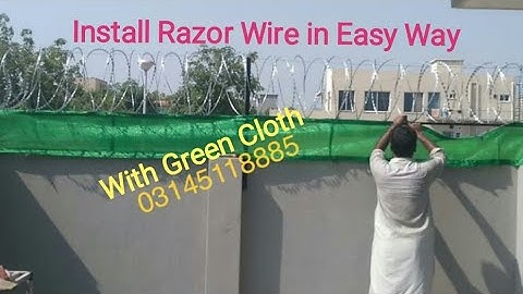 How to Install Concertina Razor Wire | Security Barbed Wire #youtube #razorwire #pakistan #blade