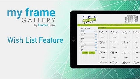 Wish List for My Frame Gallery Tutorial
