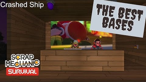 Reviewing different base locations! Scrap mechanic survival duo late game