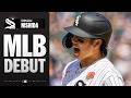 Welcome to the show, Rikuu Nishida! (1st outfield assist & hit in first MLB game!) | MLB Highlights