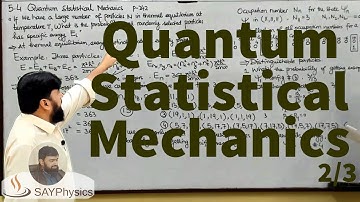 L50.2 Quantum statistical mechanics