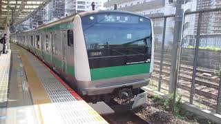 【全区間各駅停車、相鉄・JR直通線苦戦しているみたいだが大丈夫？！】湘南新宿ライン埼京線直通各駅停車新宿行きJR東日本E233系7000番台ハエ121編成10両　武蔵小杉駅発車