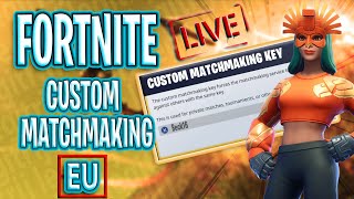 🔴 (EU)CUSTOM MATCHMAKING CODE- notty | FORTNITE LIVE | USE CODE BECKOLIVIA19 IN SHOP | ROAD TO 1.2k