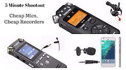 5 Minute Gear Shootout - Cheap Mic & Audio Recorders
