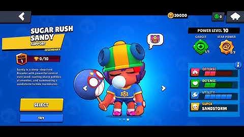 Brawl Stars- Sugar Rush Sandy