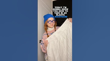 How to take in an elastic waistband #sewingtutorial #tailoring