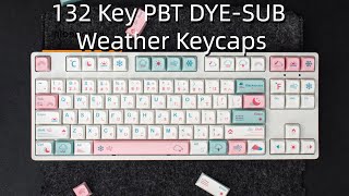 #shorts 132 Key PBT DYE-SUB Weather Keycaps