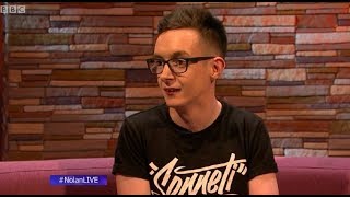 Lewis "Qball" Nickell (Tourettes Guy) Returns To 'Nolan Live' (Feb 2018)