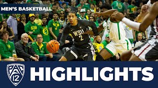 Washington State vs. Oregon Men's Basketball Highlights | 2023-24 Season