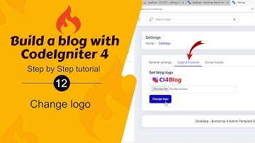 #12. How to Change Logo in CodeIgniter 4