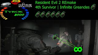 Lets Cheat | Explosive HUNK  | 4th Survivor RE2 Remake Infinite Frag Grenades