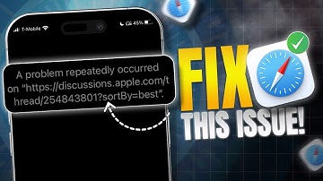 How to Fix a Problem Repeatedly Occurred on Safari From iPhone | Safari Cannot Open Sites