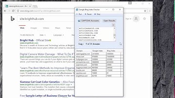 Google Bing Index Checker v2