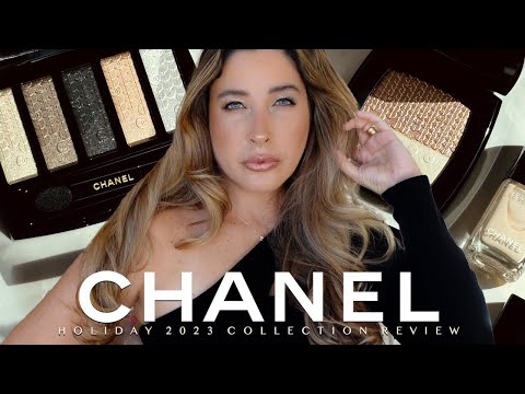 CHANEL HOLIDAY 2023 COLLECTION : LUMIERE GRAPHIQUE Eyeshadow Palette, DUO  LUMIERE Highlighter REVIEW 